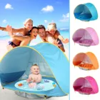 Детская Водонепроницаемая Пляжная палатка, всплывающий тент от солнца, с защитой от ультрафиолета, с бассейном, для детей, отдыха на открытом воздухе, кемпинга, пляжа