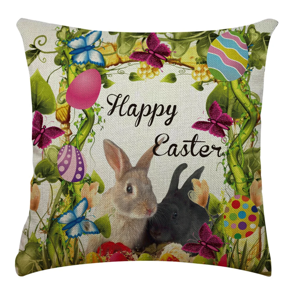 Пасхальное яйцо милый Чехол на подушку со скрытой молнией для дома автомобиля