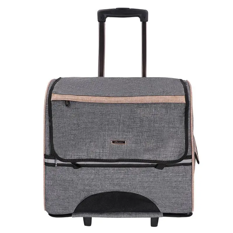 Новый чехол на колесиках для домашних животных сумка с плюшевой собакой