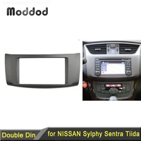double din fascia for nissan sylphy sentra 2013 radio cd dvd stereo panel dash install trim kit face surround frame