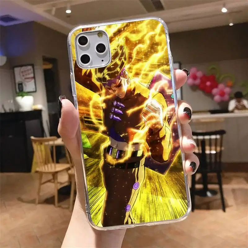 

JoJo's Bizarre Adventure JoJo Anime Phone Case Transparent soft For iphone 5 5s 5c se 6 6s 7 8 11 12 plus mini x xs xr pro max