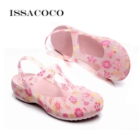 summer slides women beach slippers shoes flat wedge sandals nurse medical clogs female slippers casual jelly shoes rubber sole