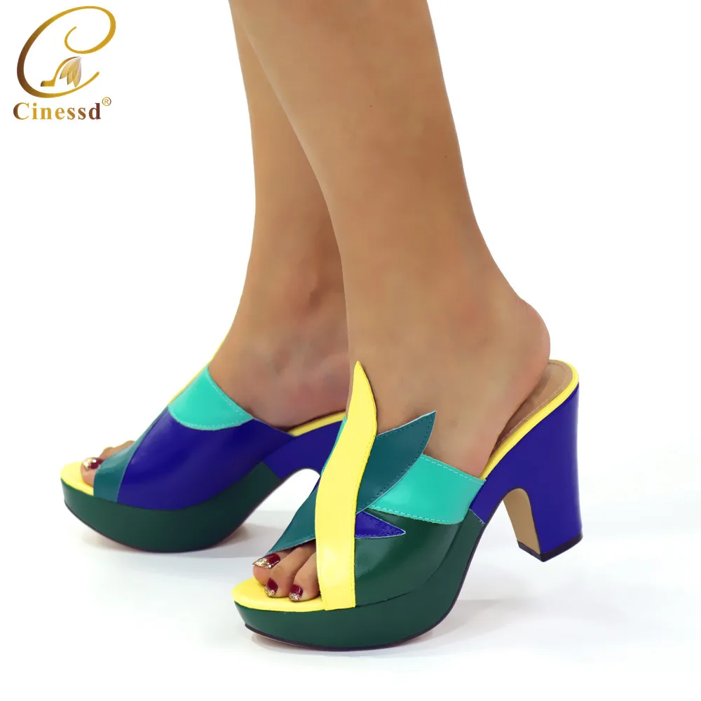 Весенние женские туфли лодочки на среднем квадратном каблуке Квадратный носок