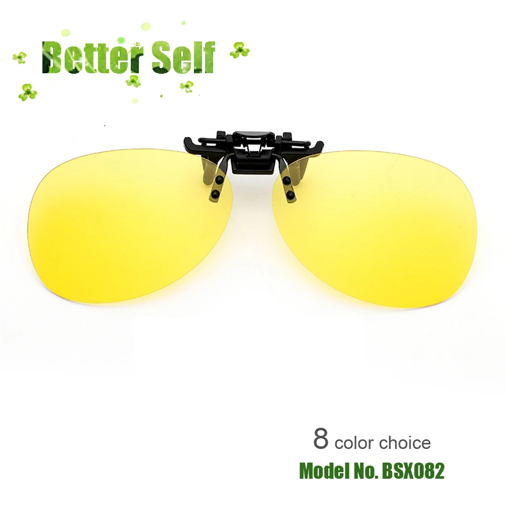 Солнцезащитные очки с клипсой наружные поляризационные серые солнечные без