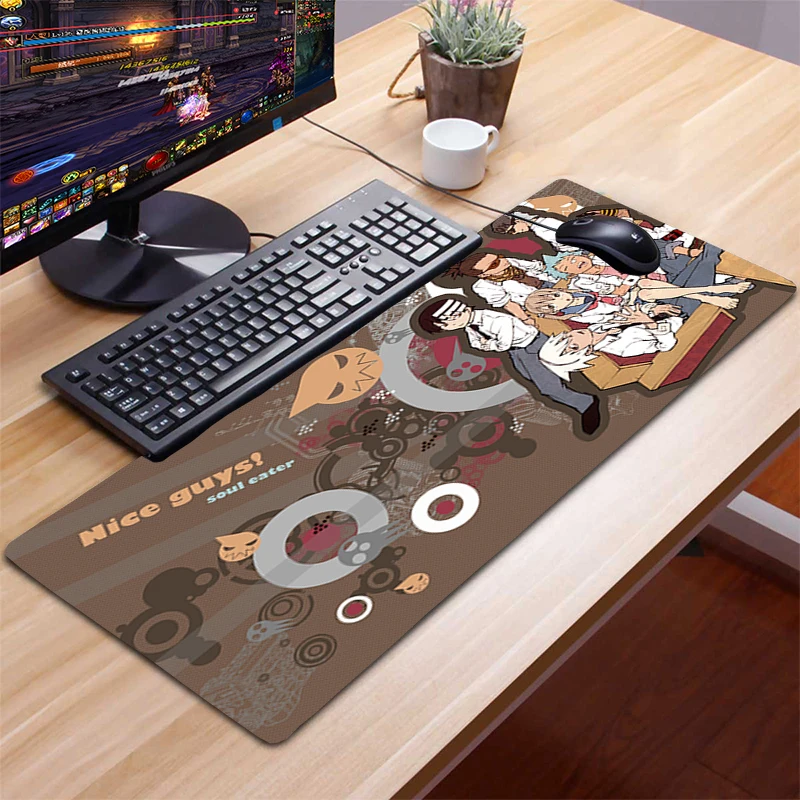 

Large XL Mousepad Gamer Gaming Mouse Pad 90X40 Computer Accessories Keyboard Laptop Padmouse Desk Mat Mouse Pad Gamer Soul Eater