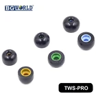 BGWORLD TWS-Pro насадки для наушников из пены с эффектом памяти для Ture беспроводные наушники-Bragi Dash Pro НаушникиSamsung Gear IconX, Galaxy Buds
