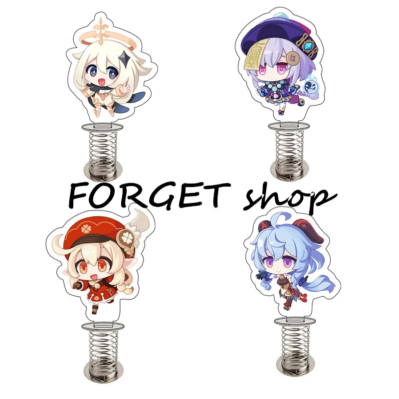 

Anime Genshin Impact Zhongli Cosplay New Slime Shake Stands Tartaglia Cute Desk Decor Fans Collection Prop Men Fans Best Gifts