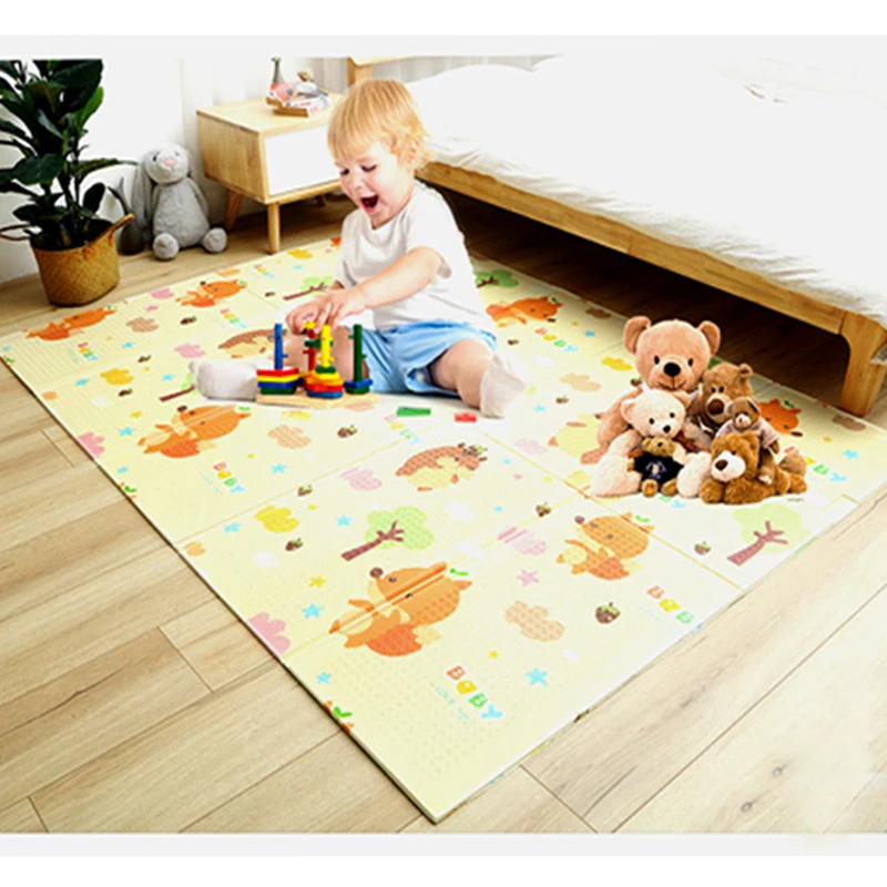 XPE Folding Baby Play Mat Crawling Toys for Children's Carpet Climbing Gyme Game Road Pad Living Room Home Kids Rug | Игрушки и