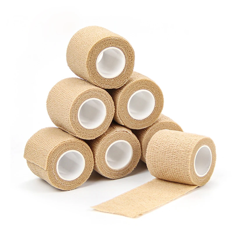 4 рулона 5 м цветная Спортивная эластичная лента рулон дышащие самоклеящиеся