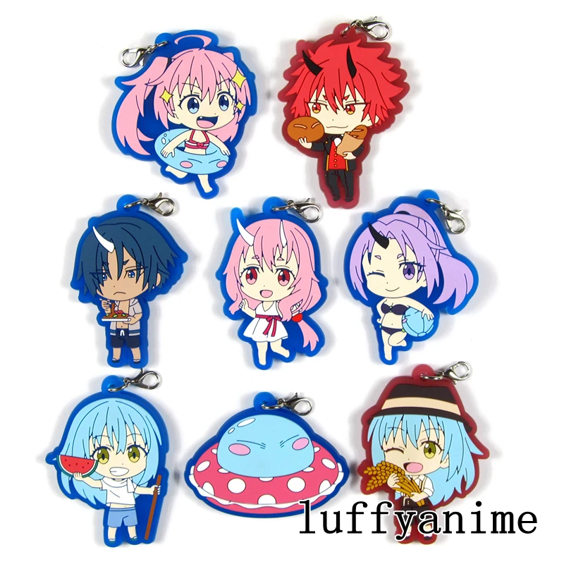 That Time I Got Reincarnated as a Slime Mascot Rubber Pendant ten-sura Rimuru Tempest Milim Nava shuna cute Phone Strap Keychain