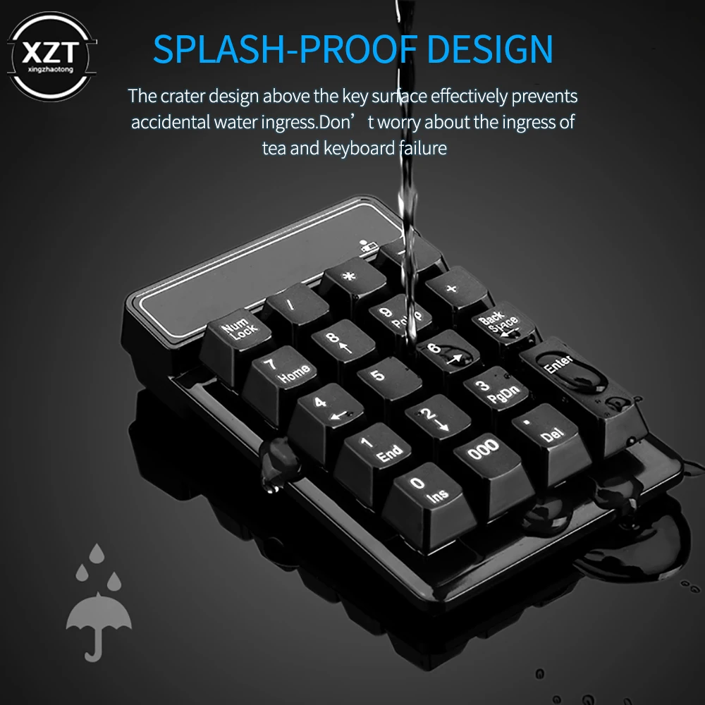 Bluetooth беспроводная цифровая клавиатура 19 клавиш Механическая мини-клавиатура