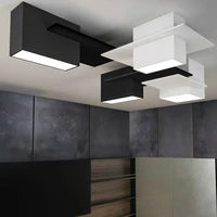 Postmodern 3D Geometric Living Room Lamp Ceiling Lamp Domestic Dining Room Lounge High-end LED Lighting 90-260V Ceiling Lights