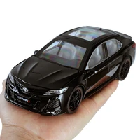 124 toyota eighth generation camry metal die cast toy car alloy collection pull back sound light model vehicle for kids toys