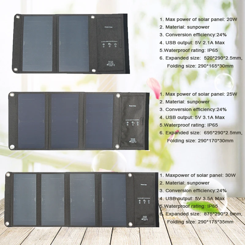 

Solar Panel 5V 2A Solar Charger Portable Solar Battery Chargers Charging for Phone for Hiking Camping Outdoors