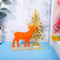2022 christmas silicone mold tray epoxy resin mold jewelry elk snowman tree home accessories silicone molds for crafts 3d
