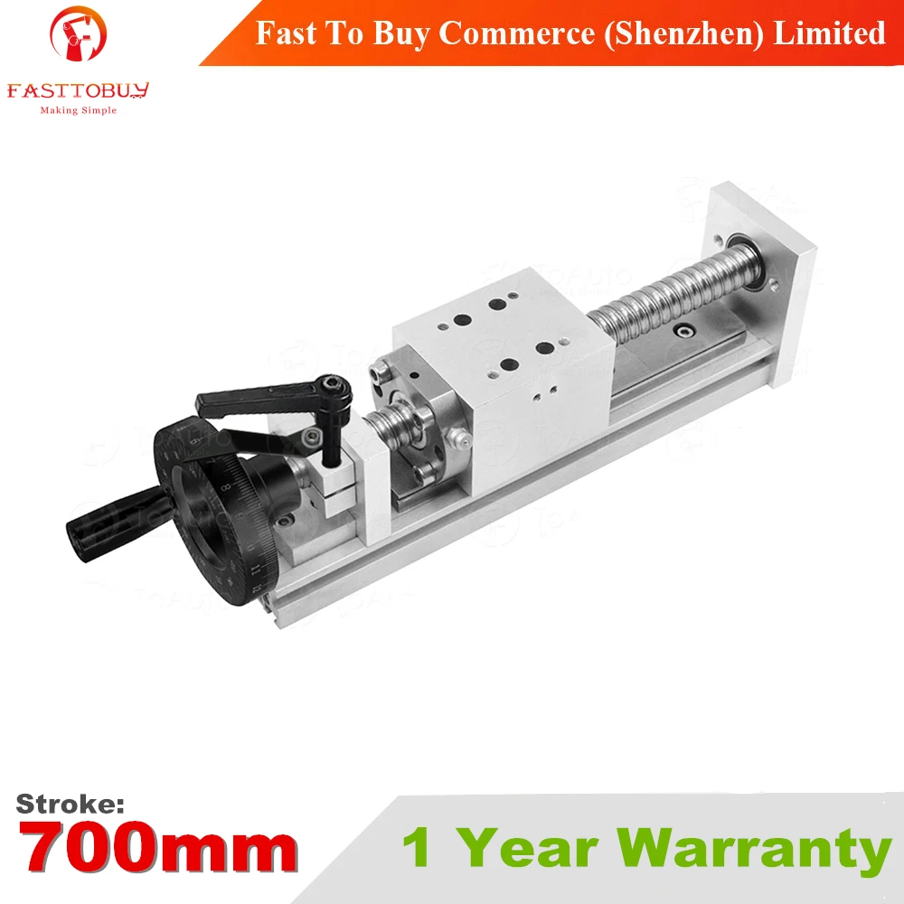 

Stroke 700mm C7 CNC Sliding Table 1605 Manual Operation Repositioning resolution 0.05mm Linear Guides for CNC Machine