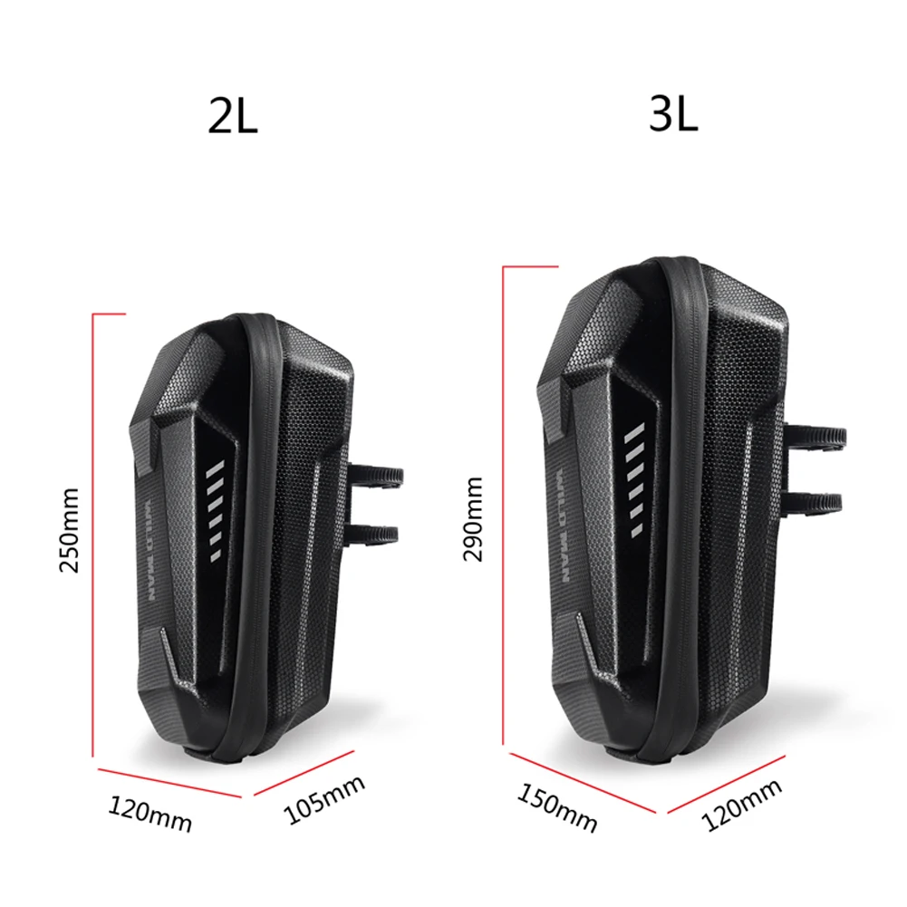 

Wild Man Electric Scooter Bike Handle Bar Bag Electric Folding Bicycle Handle Bag Eva Hard Case Balance Car Bicycle Bags
