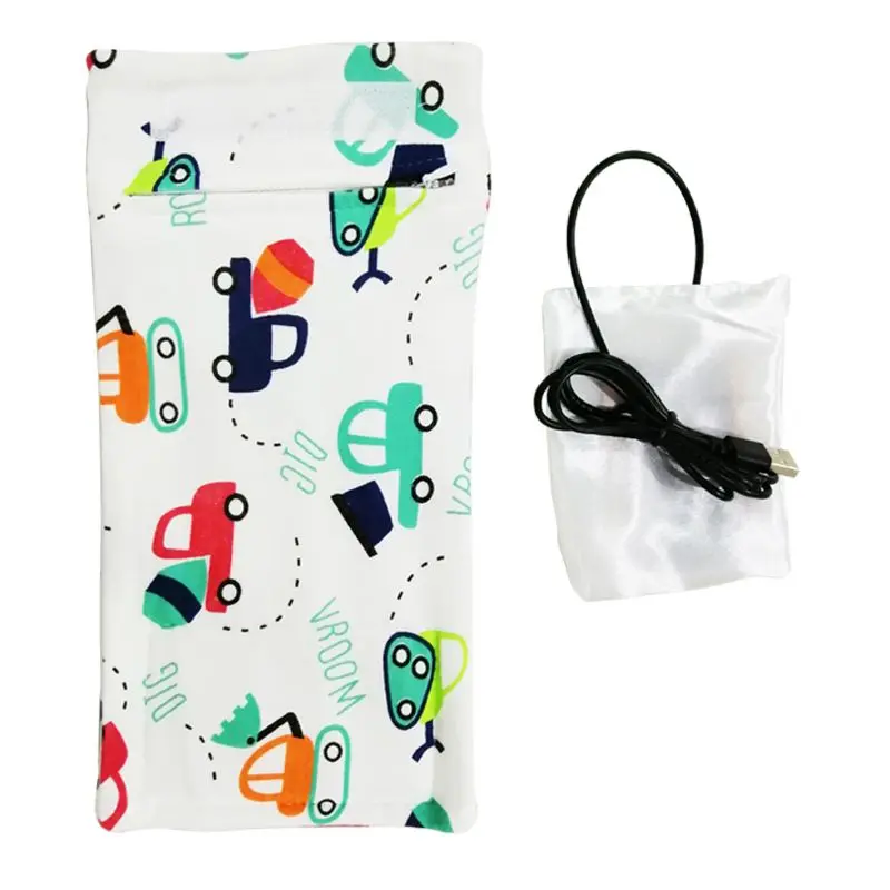 

USB Milk Warmer Insulated Bag Portable Travel Cup Warmer Baby Nursing Bottle Cover Warmer Heater Bag Infant Feeding Bottle