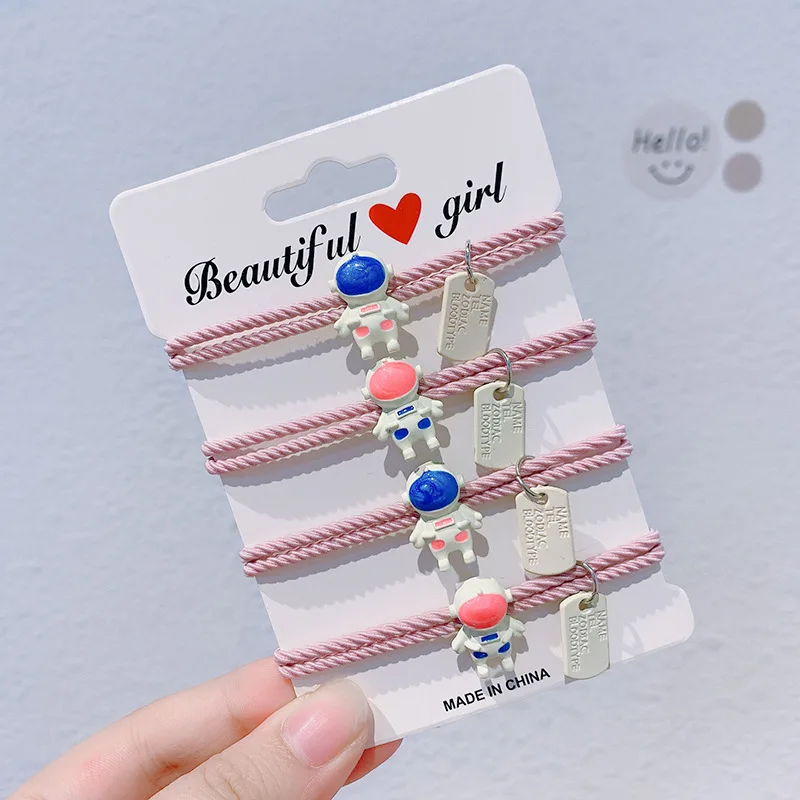 

1pc New Cute Astronaut Cartoon Headwear Kids Elastic Hair Bands Children Ropes Girls Accessories Baby Headdress