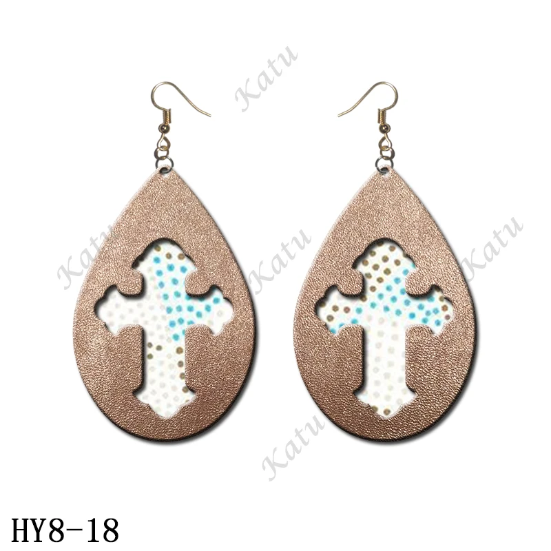 HY8-18 10 типов сережек(Размер: 2 дюйма/2,25 дюйма/2,5 дюйма/2,75 дюйма/3 дюйма) деревянные формы подходят для обычных высечных машин - Цвет: HY8-18