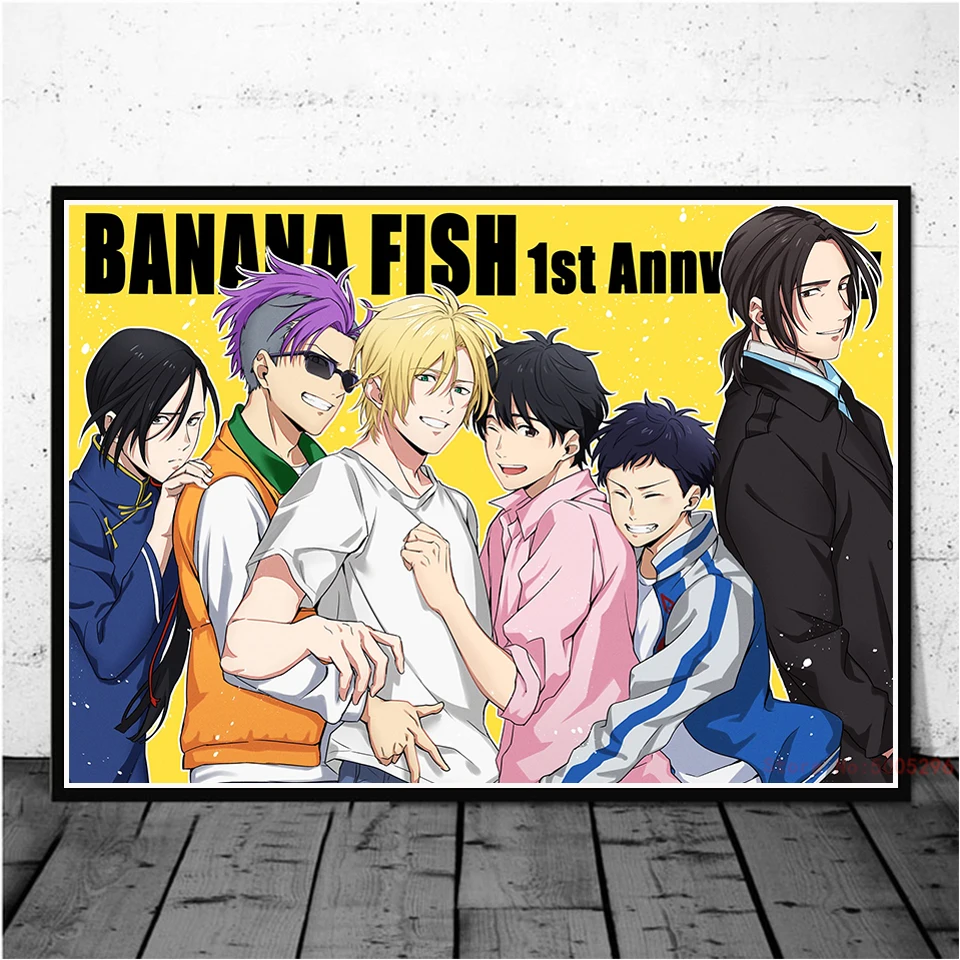 BANANA FISH Anime Poster Canvas Paintings Wall Art Prints Picture For Modern Home Room Decoration | Дом и сад