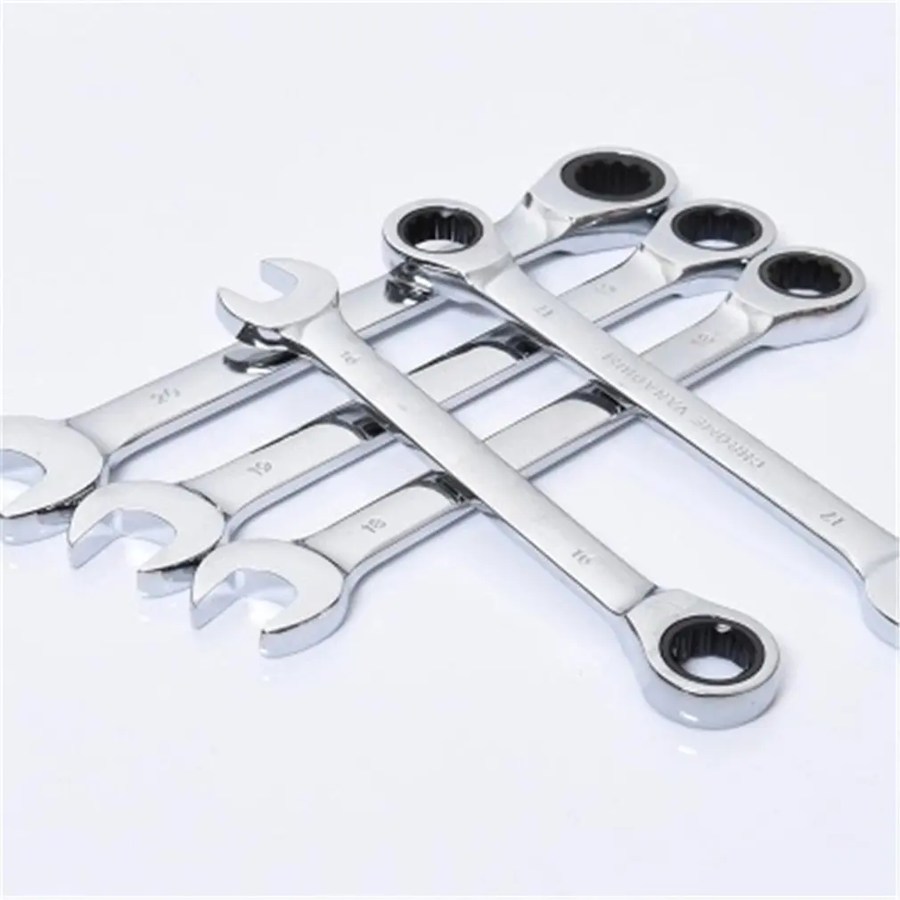 6-24MM 72 Teeth Fixed Head Combination Ratchet Wrench Multiuse Wrenches Dual Use Spanners Auto Repair Hand Tools | Инструменты