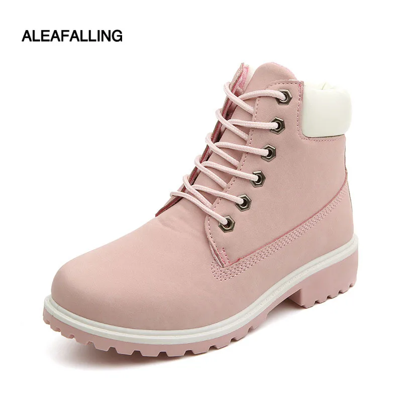 

Aleafalling Motocycle Booties Women Botas Female Womens Ankle Winter Snow Boots Mature Boots Autumn Shoes Big Size 36-46 WBT01
