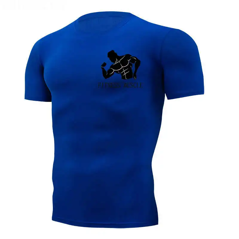 Футболка для бега, бегунов, Spor, футболка s, для спортзала, для мужчин, для фитнеса, для бега, Мужская быстросохнущая футболка с коротким рукавом, мужская спортивная футболка - Цвет: Photo Color