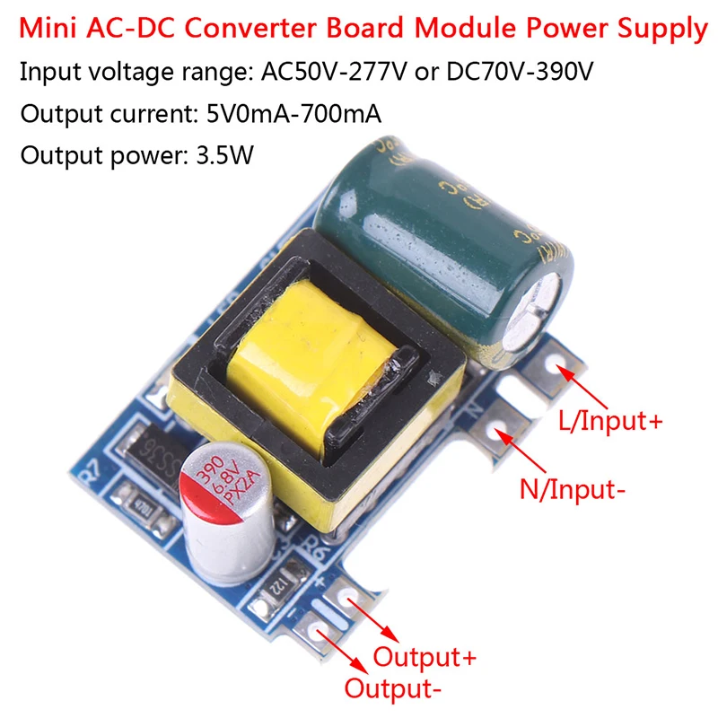 

DC 12-24V Amplifier Board Module Single Power Supply Volume Mini AC-DC 110V-230V To 5V 12V Converter Board Module 300mA 700mA