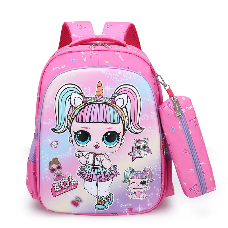 Cute Girls Pink 3D Unicorn School Bags for Kids Boys Dinosaur Backpacks Primary First Class Satchel Backpack | Багаж и сумки