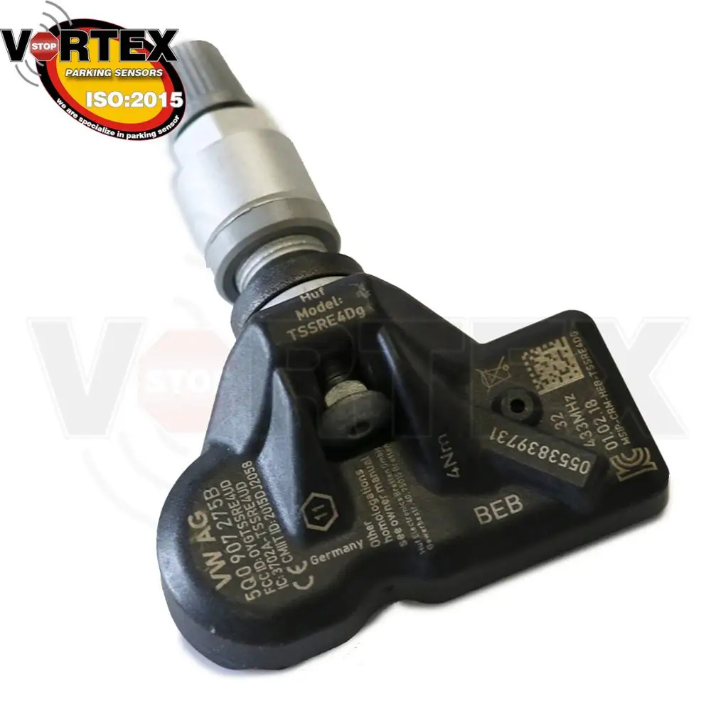Датчик контроля давления в шинах 4 шт. 433 МГц TPMS для Audi Skoda A3 A7 A6 Volkswagen VW Porsche Bentley