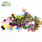 13-16 мм кристаллическая почва шарики из гидрогеля Gel, полимерные водяные бусины, цветочные растения, абсорбирующие полимерные шарики для растущей грязи, 1000 шт.