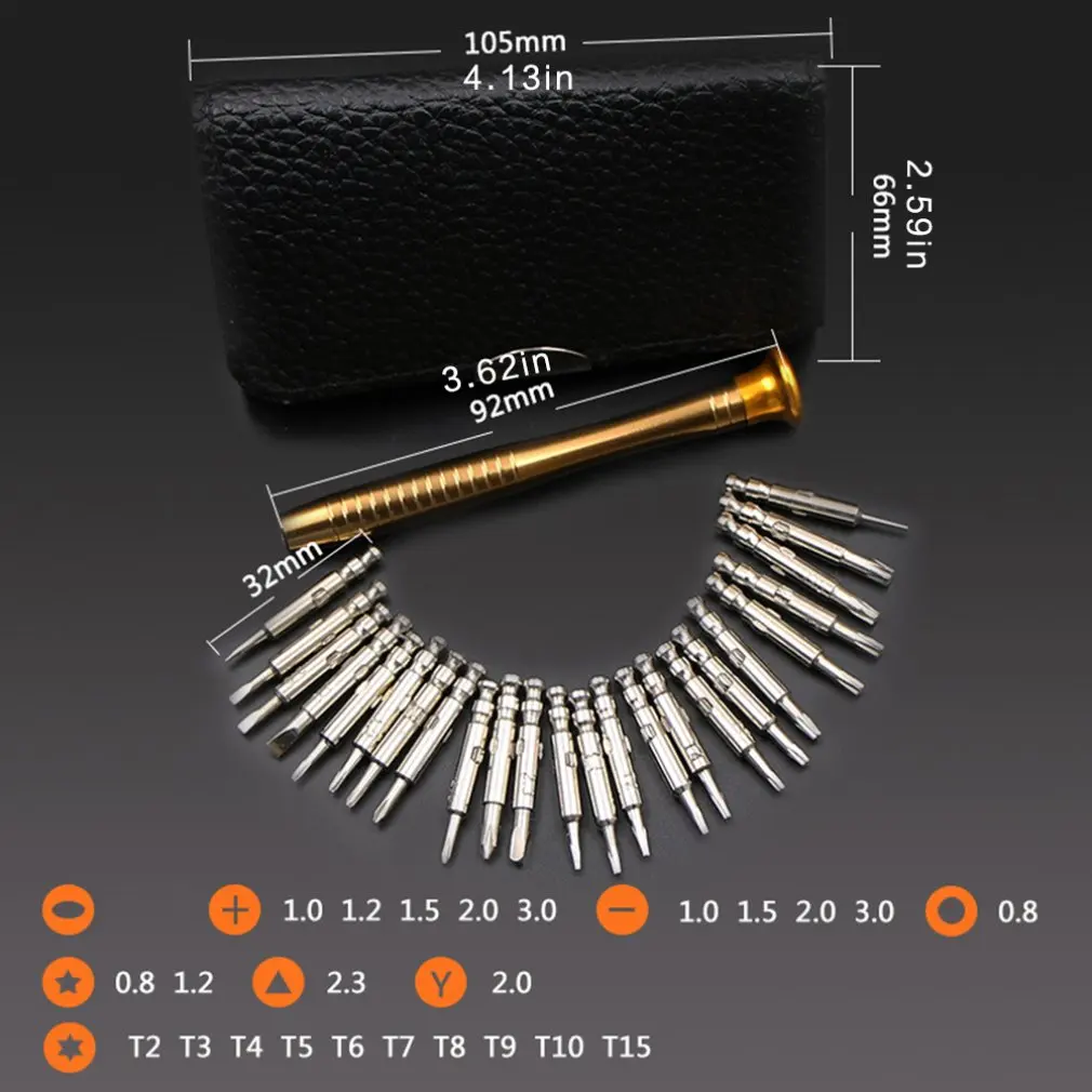 Прецизионная отвертка Torx 25 в 1 набор инструментов для ремонта бумажника