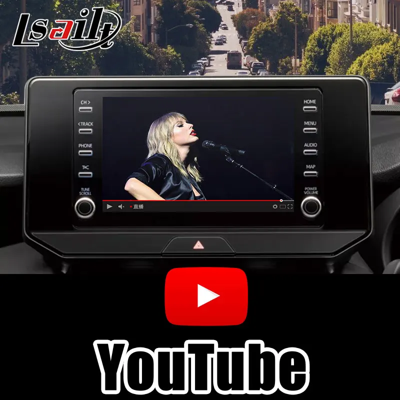 4 ГБ Lsailt CarPlay и Android мультимедийный интерфейс для Toyota Harrier 2018-2021 навигационная