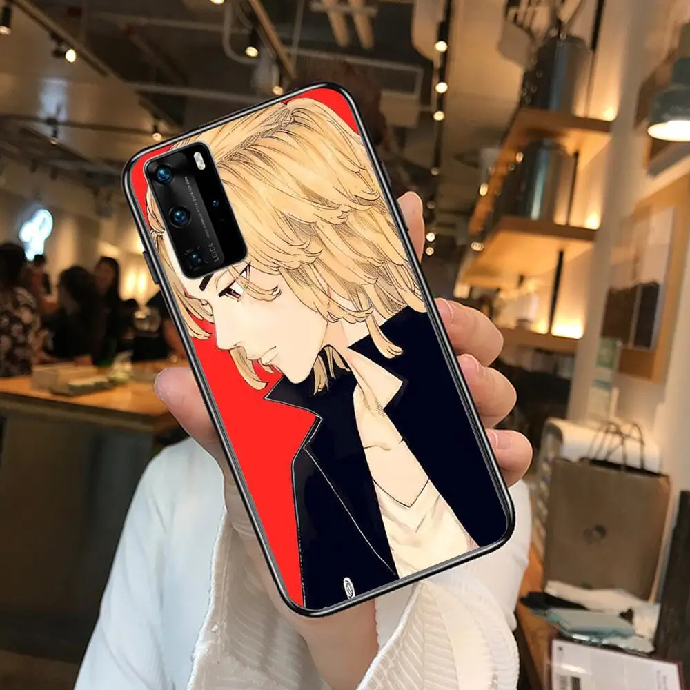 

tokyo revengers Phone Case For Huawei P40 p30 P20 10 9 8 Lite E Pro Plus Black Etui Coque Painting Hoesjes comic fas