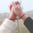 Магнитный браслет для пар, браслет с двумя звеньями для влюбленных, браслет дружбы, подарок на день Святого Валентина, Joias