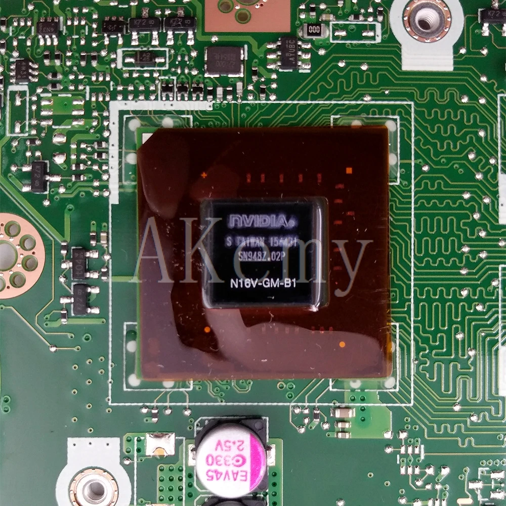 

New Akemy X455LJ Laptop motherboard For Asus X455LJ X455LF X455LB A455L K455L X455L mainboard 4G-RAM I7-5500U GT920M-2G LVDS/EDP
