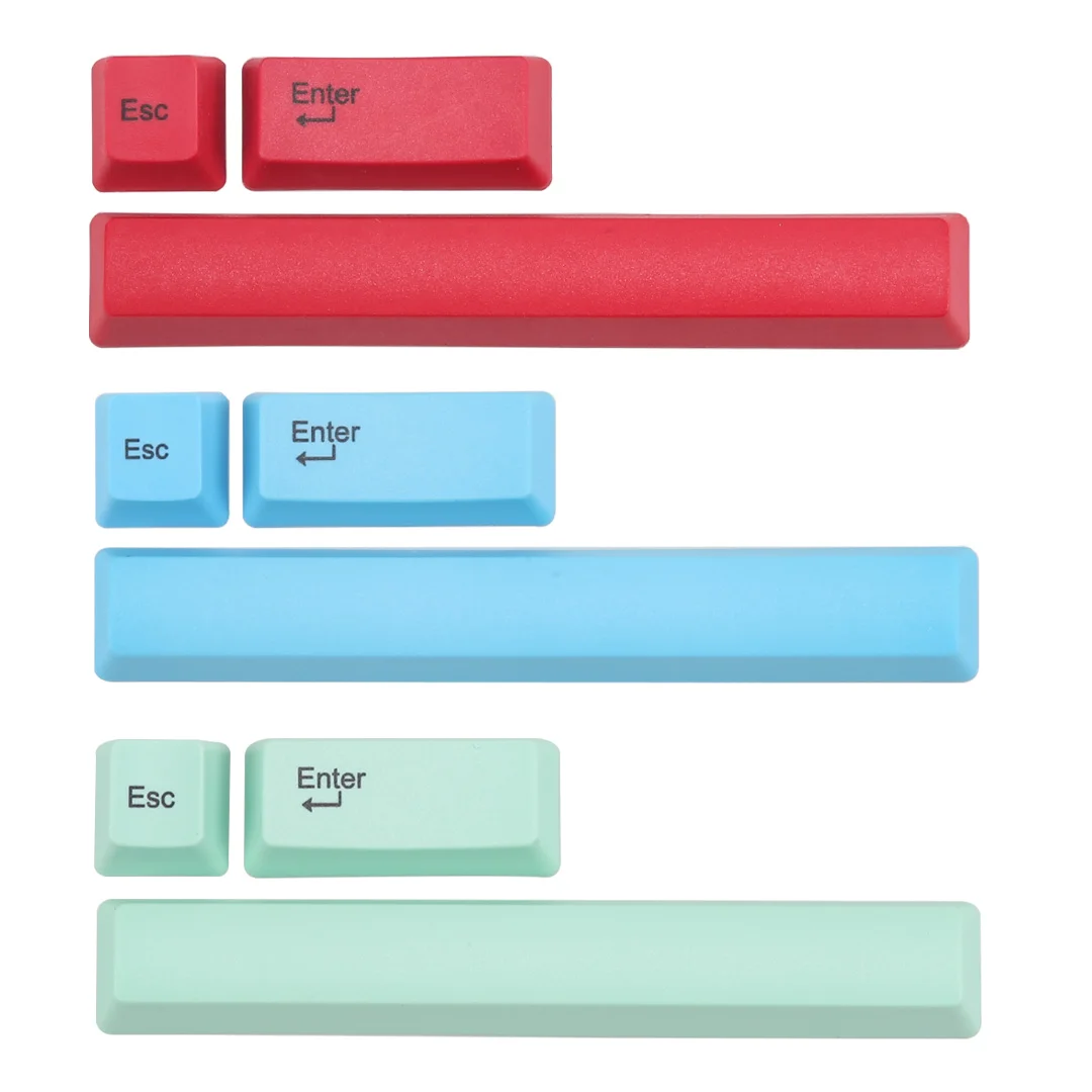 

Mechanical Keyboard Keycaps OEM PBT Dye Sublimation Keycaps For Space Key Enter Key Esc Key Supplement Replacement Keycaps