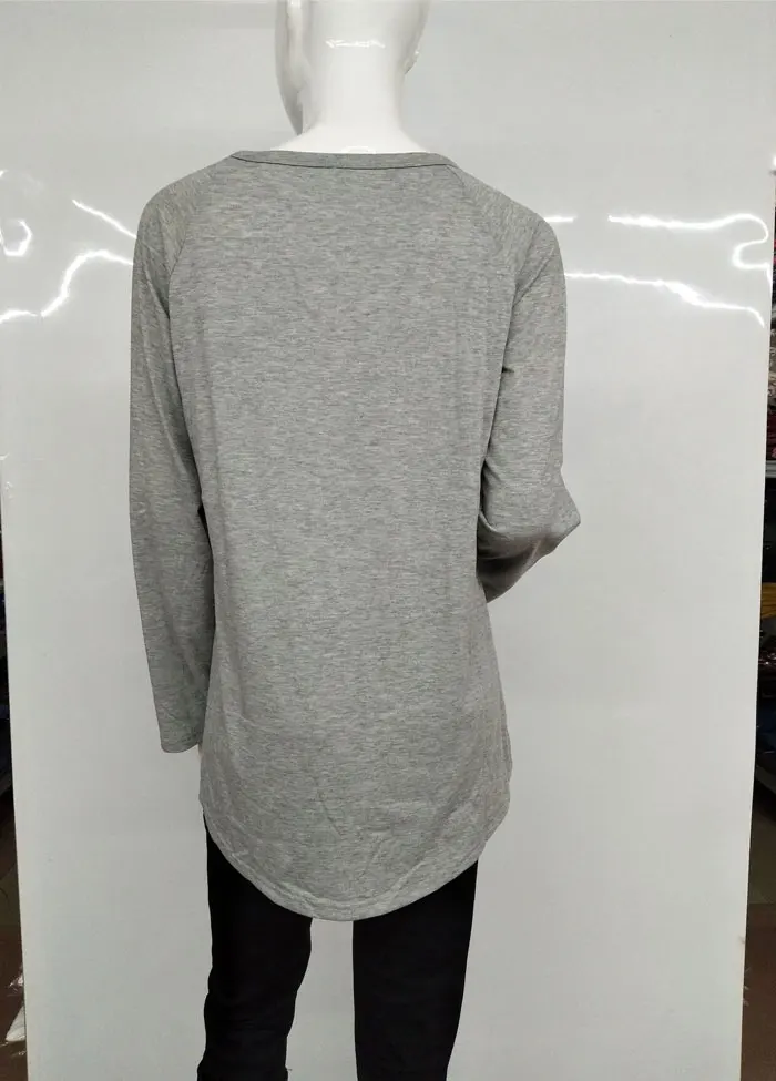 Женская туника, топы размера плюс 5XL, осенне-зимняя повседневная футболка с круглым вырезом и принтом, топы с длинным рукавом и принтом, blusas mujer de moda
