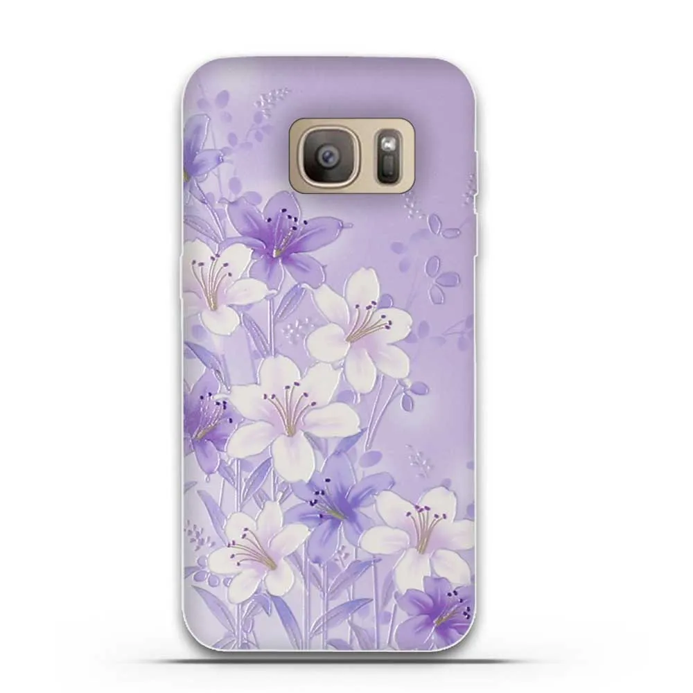 Чехол для Samsung Galaxy S5 S6 S7 мягкий силиконовый чехол из ТПУ с мультяшным рисунком Edge