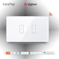 tuya smart home zigbee 1 2 3 gang wall touch switch with glass panel app timer remote control support alexa google home mqtt