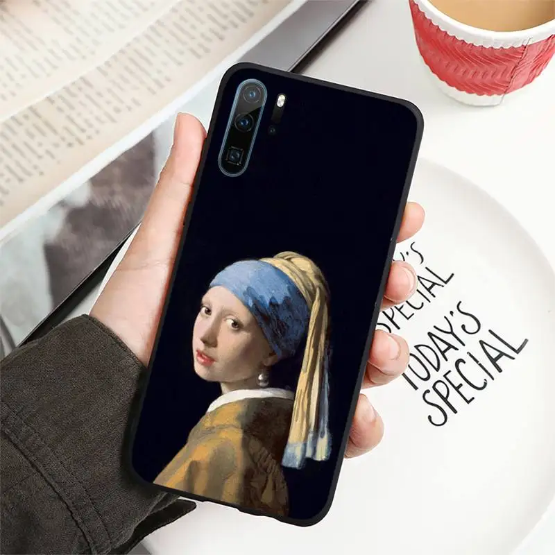 

Retro David Mona Lisa Art Van Gogh Phone Case For Huawei honor Mate P 10 20 30 40 i 9 8 pro x Lite smart 2019 nova 5t