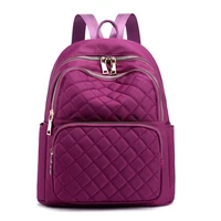 fashion women backpacks high quality vintage plaid nylon school backpack for girls female travel bagpack ladies rucksack