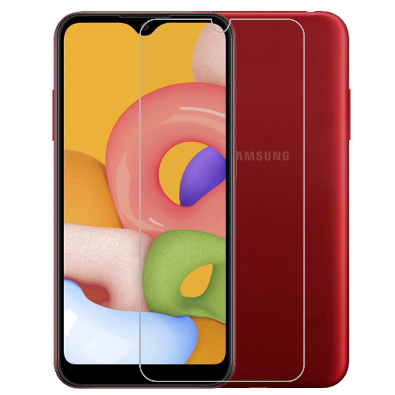 

For Samsung Galaxy A01 Tempered Glass For Samsung A01 Glass Film Screen Protector Protective Glass for Samsung Galaxy A 01 5.7"