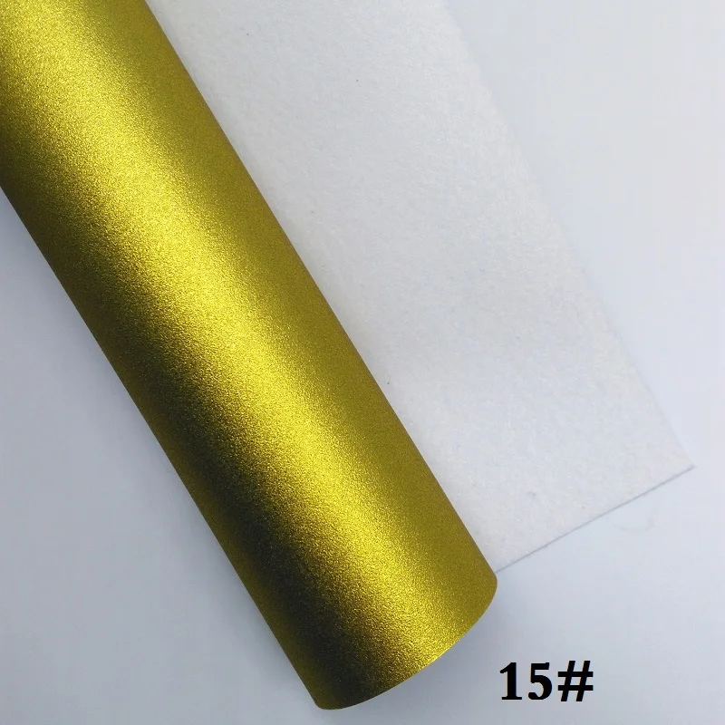 Glitterwishcome 21X29 см A4 размер винил для матовой блестящей кожи Fabirc искусственная кожа листы для бантов, GM312A - Цвет: 15