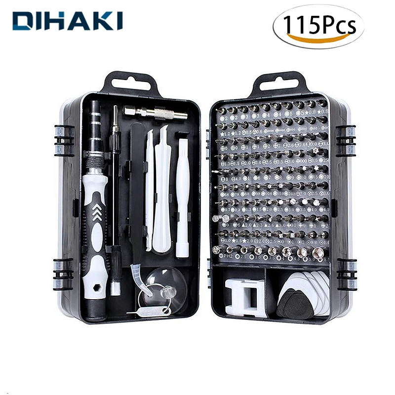 

Набор прецизионных отверток 115 в 1, набор мини-отверток для мобильных телефонов, инструменты для разборки часов, ремонта, звездообразные вин...
