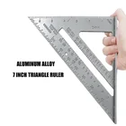 7 дюймов Треугольники линейка Алюминий сплав линейка квадратный линейка; Деревообработка измерения Столярный инструмент квадратный Скорость макет инструмент