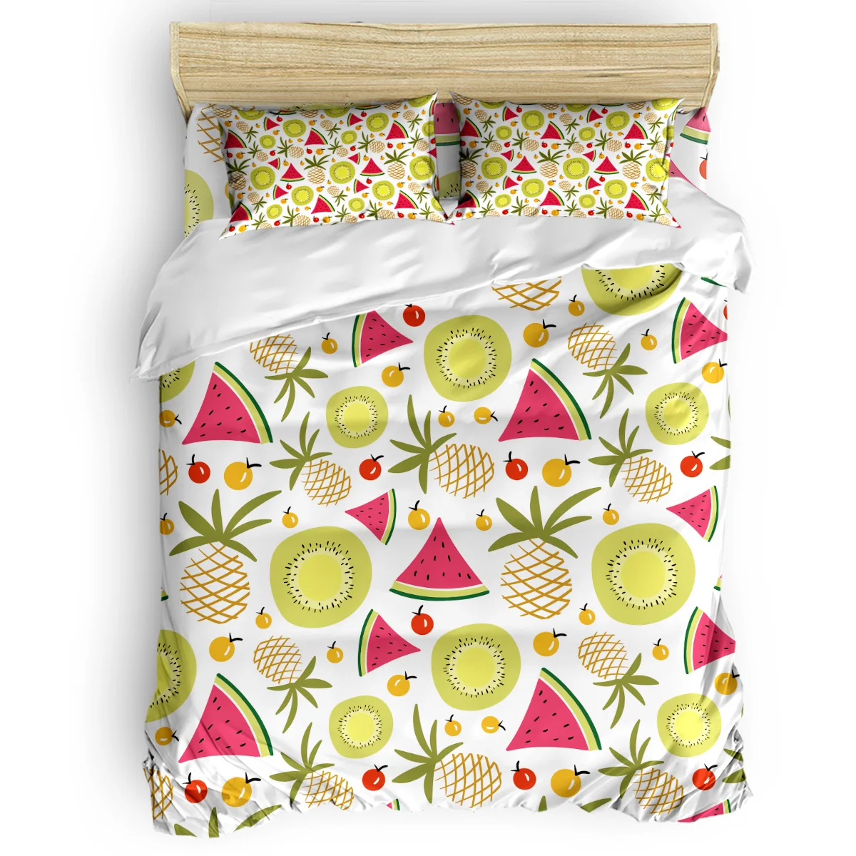 Летний набор пододеяльников с фруктами винтажный цветочный дизайн коллекция 3/4