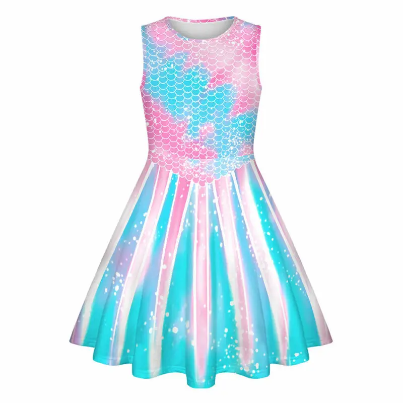 

Kids Girls Sequins Tutu Floral Dress Toddler Holiday Party Casual Dresses Summer
