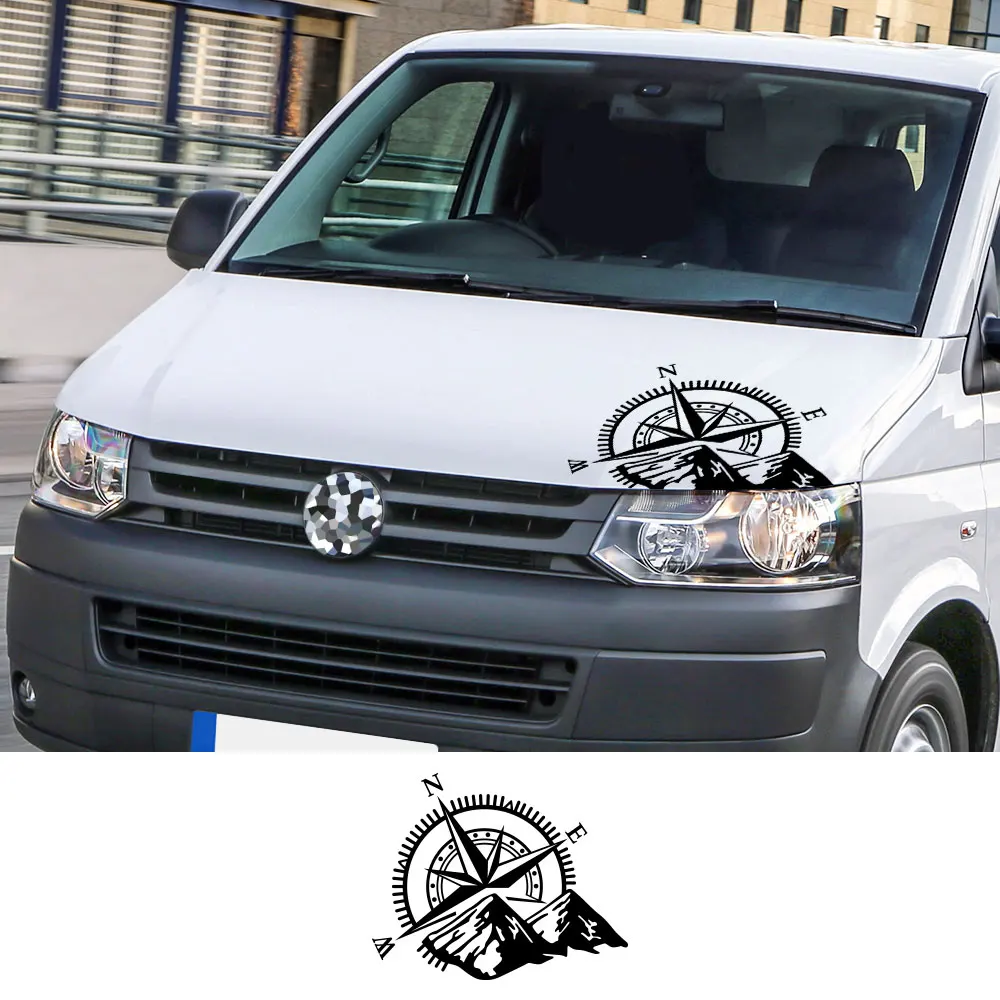 Автомобильные наклейки для Volkswagen VW Transporter T4 T5 T6 Multivan Caravelle RV Van COMPASS графические